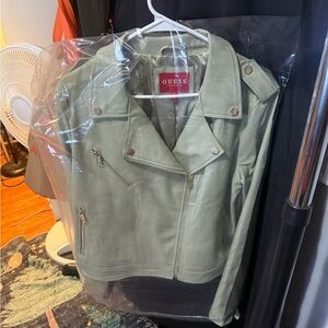 GUESS Women's Sage Leather Jacket